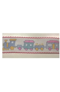 Nastro tela aida "trenino"