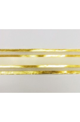 Nastro tulle e oro