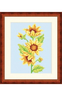 Old penelope canvas Seg de Paris "Sunflowers"