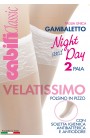 2 paia "Calzino elasticizzato Night and Day lungo"
