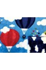 Pile my coral "hot air balloons"